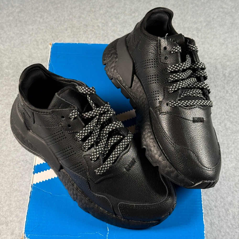 Adidas Nite Jogger J Youth 3.5 EG5837 Triple Black Originals Sneaker NIB